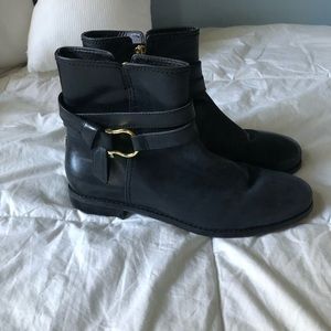 Sherry waterproof leather booties